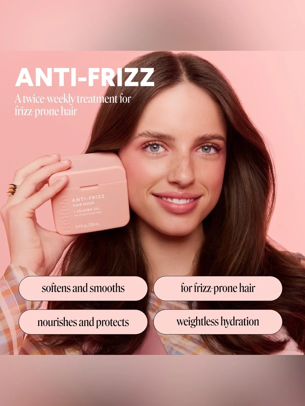 Monday ANTI-FRIZZ Hair Mask with Jojoba Oil for Frizz-Prone Hair ~ New / Sealed